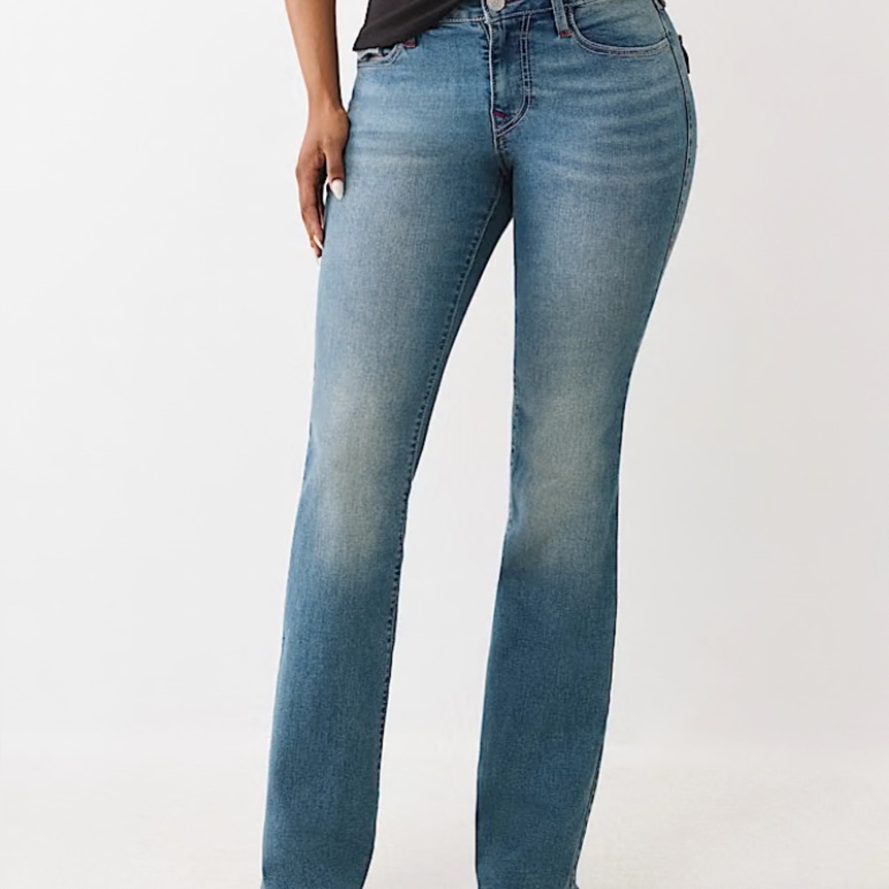 TRUE RELIGION Becca Light Blue Flare Jeans